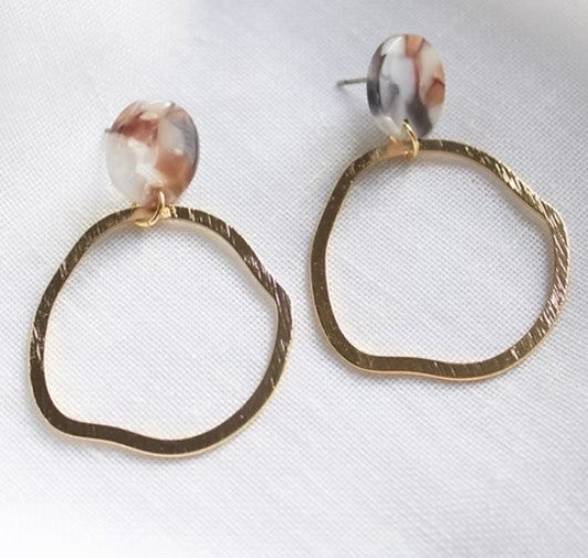 Boucles d'oreilles Britt - Terrazzo