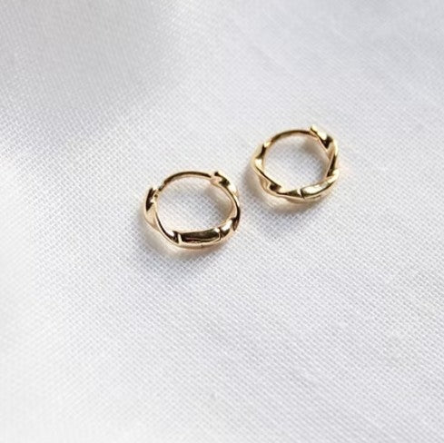 Boucles d'oreilles Hoops - torsade