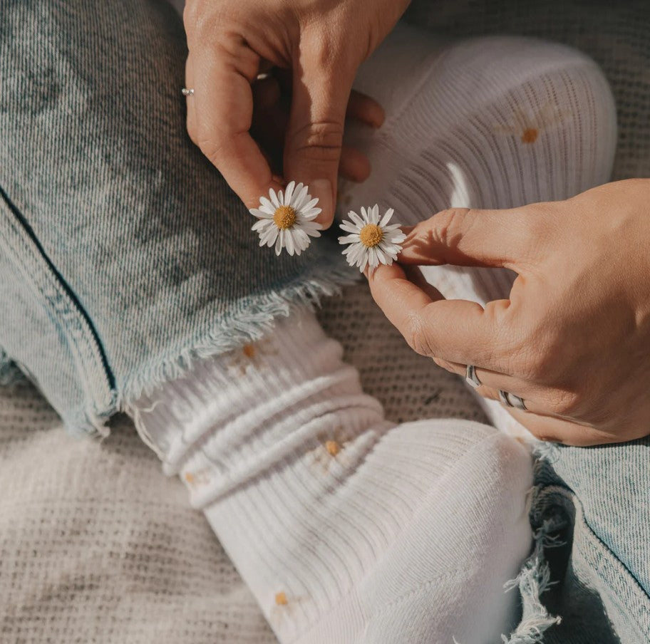 Chaussettes 39/42 - Allover Daisy