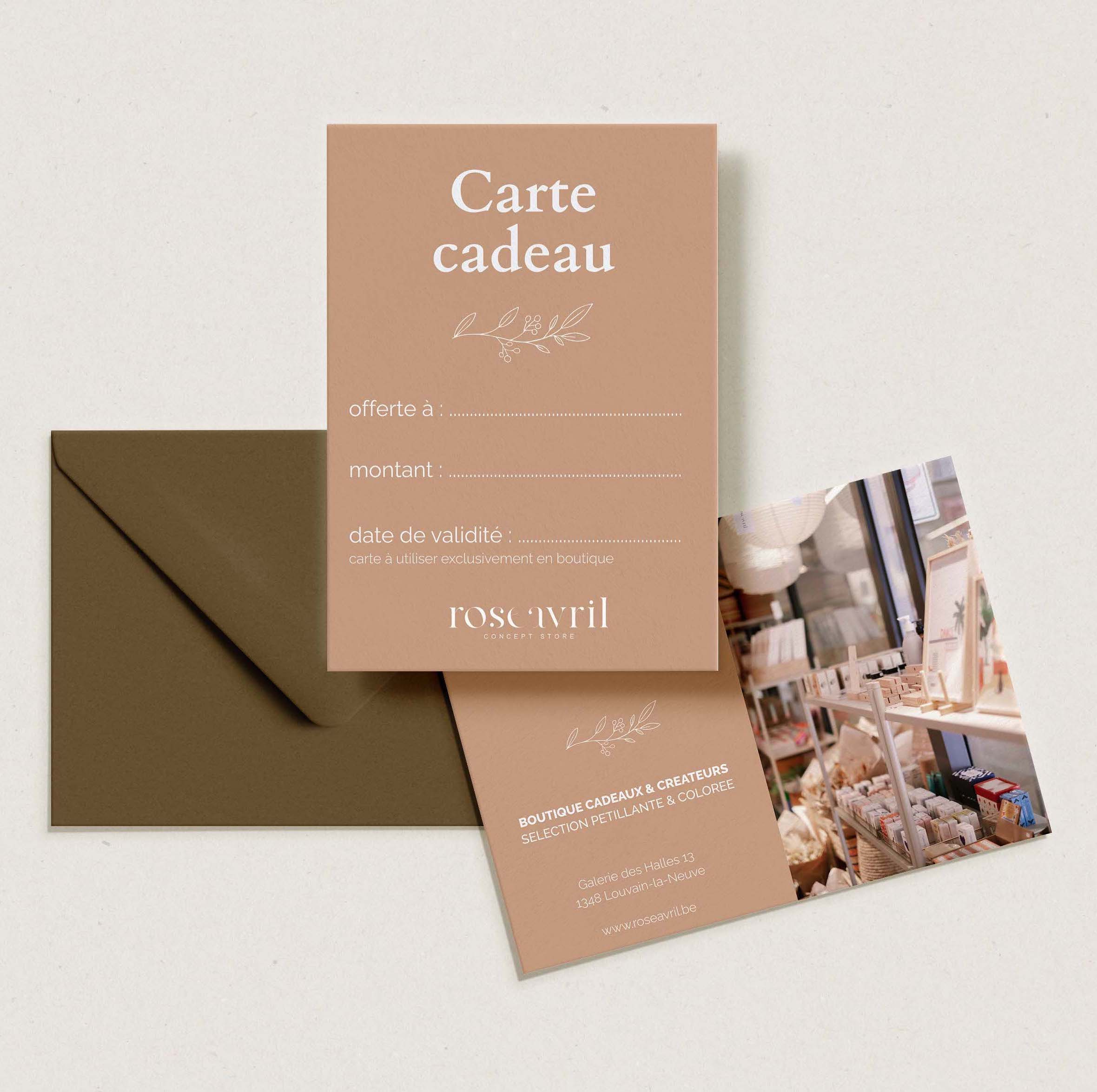 Carte cadeau boutique Louvain-la-Neuve