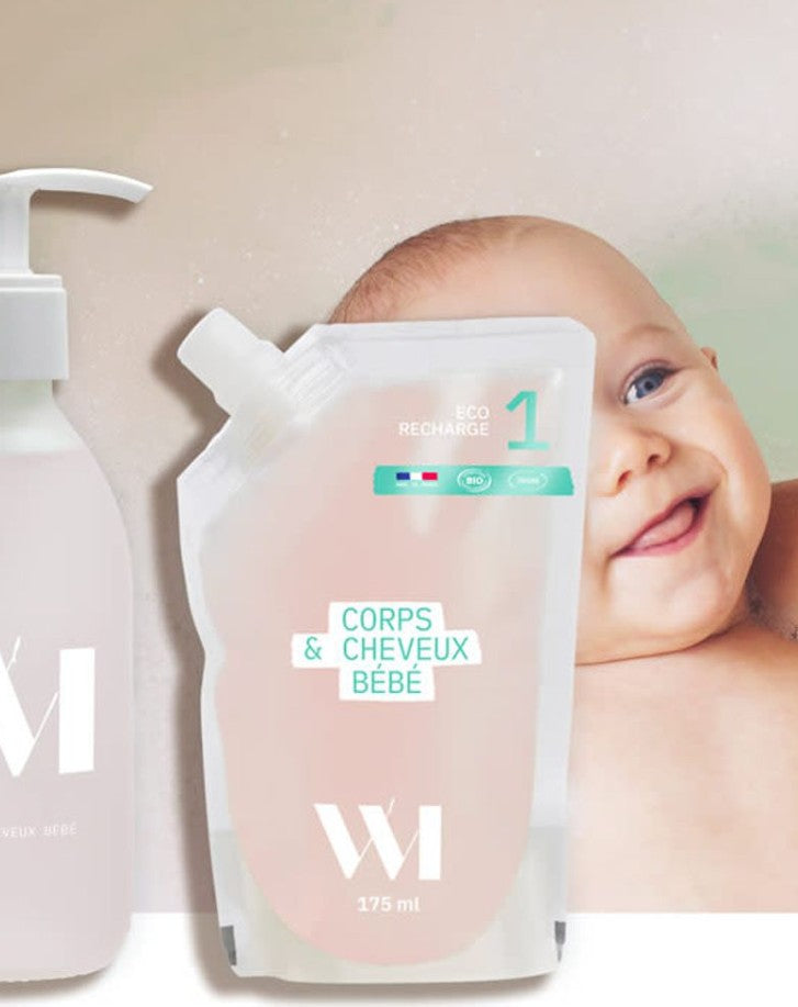 Eco-recharge gel lavant corps & cheveux bébé - 175 ml