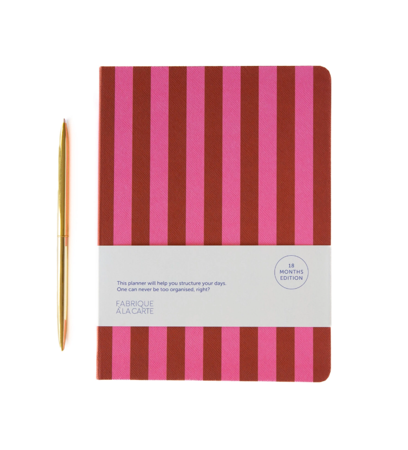 Fabrique - Agenda 2027 - Rayures - Rose