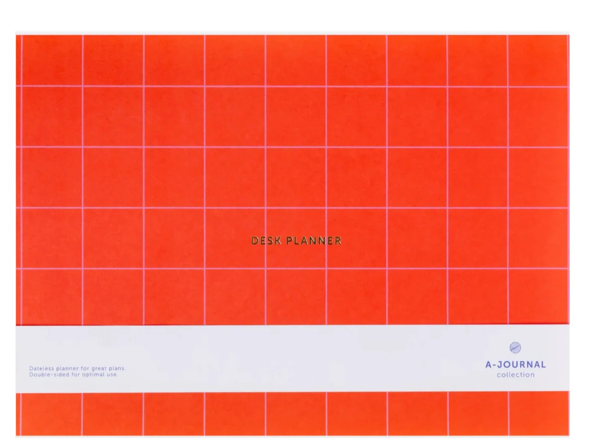 Plannificateur de bureau - rouge