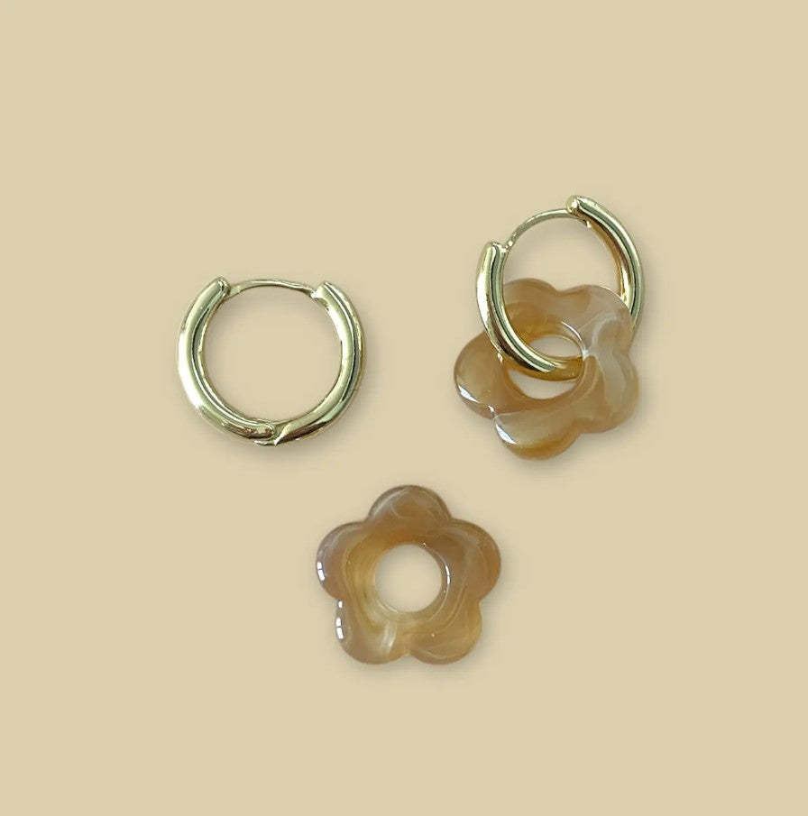 Boucles d'oreilles Billie - Miel