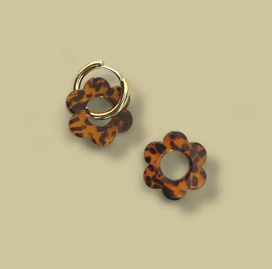 Boucles d'oreilles June - Tigré