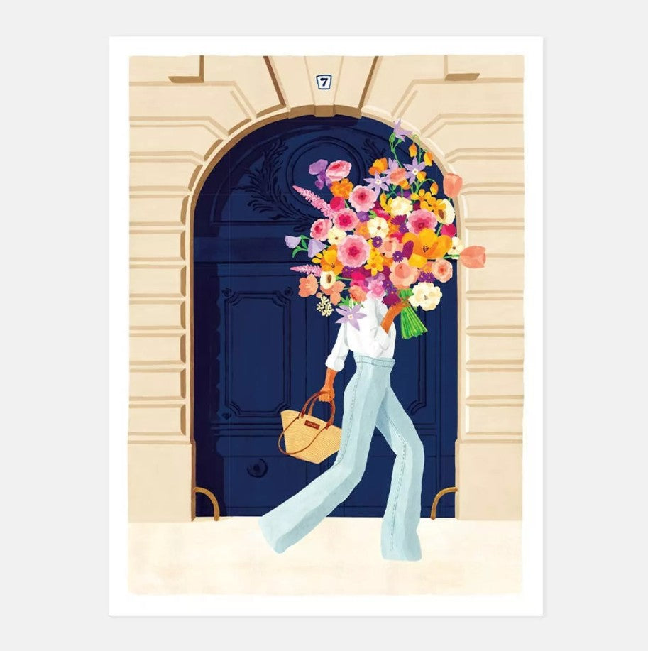 Affiche décorative - Small - Parisian Door - 18x24 cm