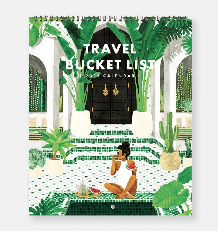 Calendrier 2026 illustré - Travel bucket list 2026