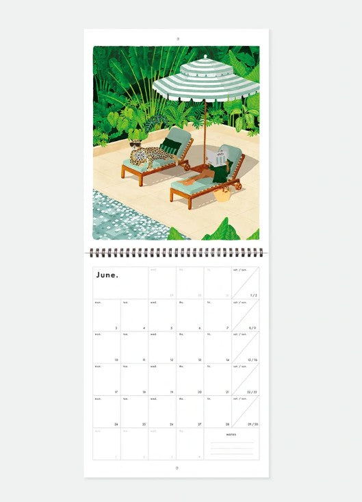 Calendrier 2026 illustré - Travel cliché 2026