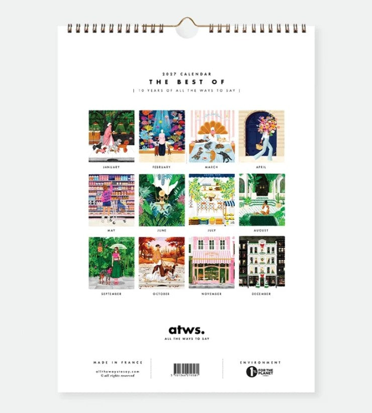 Calendrier 2027 illustré - Best of 10 years