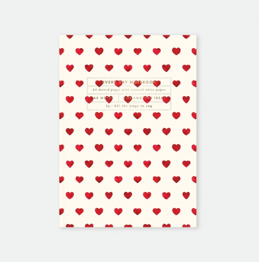 Carnet de notes A5 - Hearts