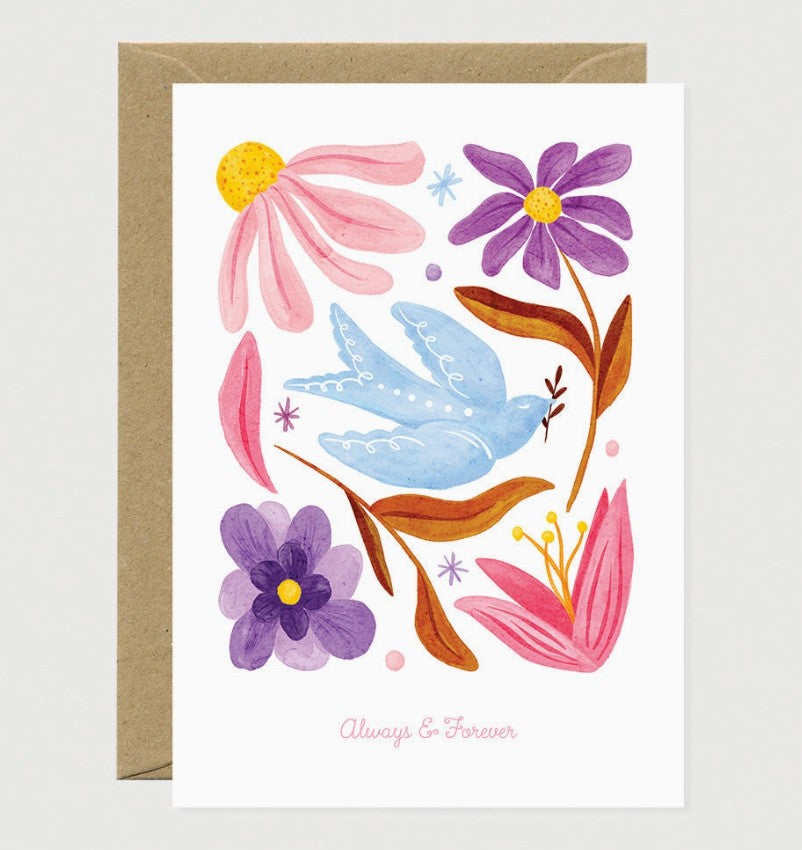 Carte A6 avec enveloppe - Always & Forever