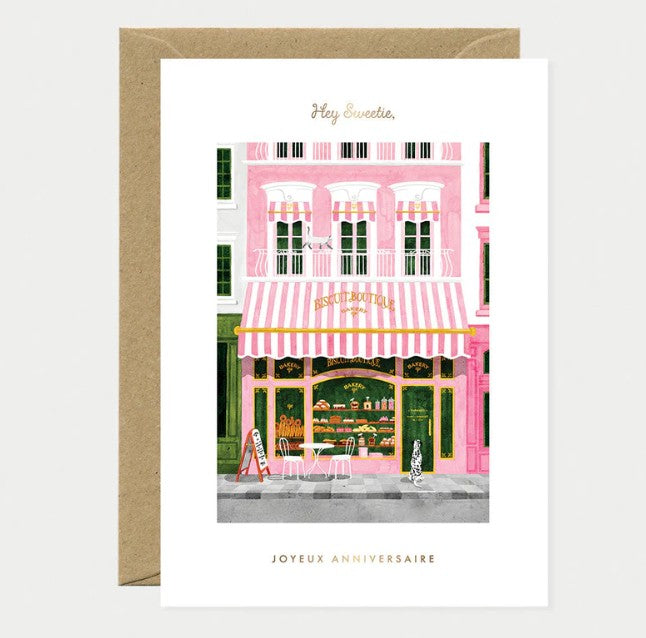 Carte A6 avec enveloppe - Birthday bakery