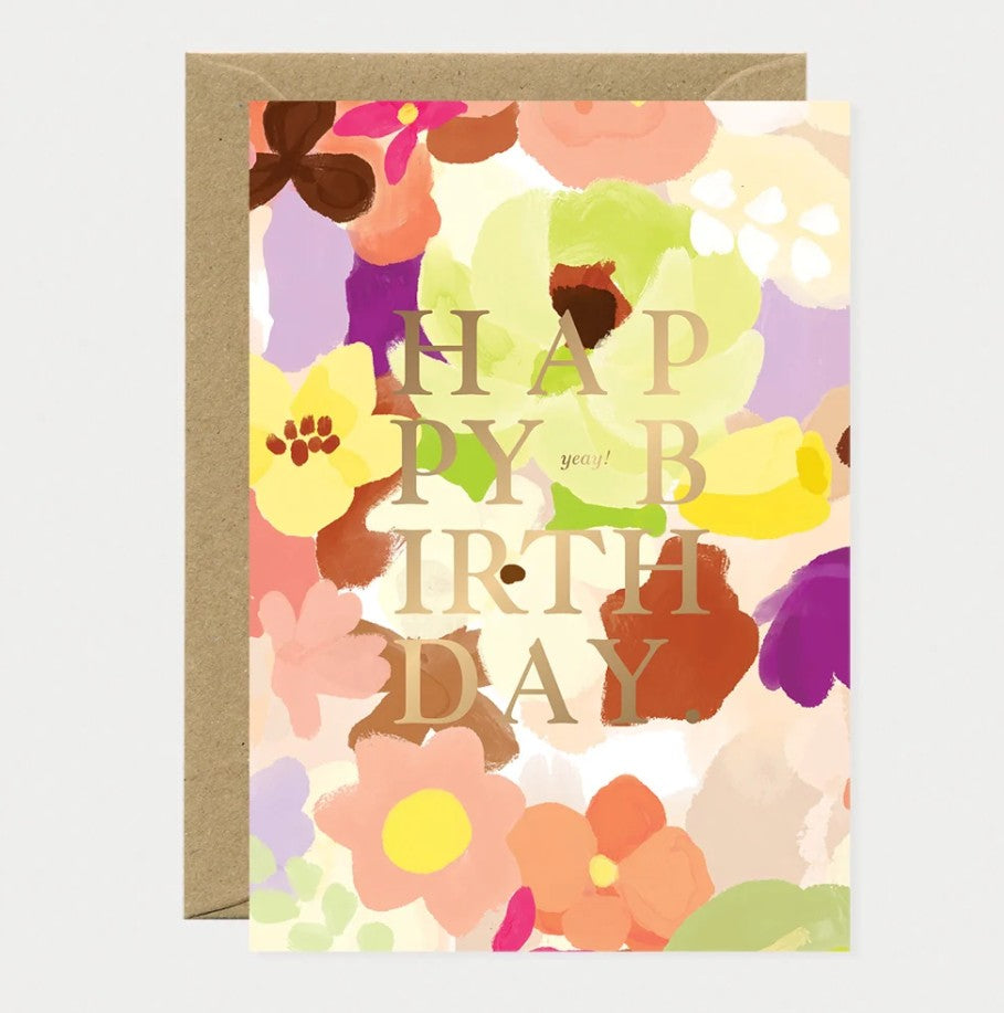Carte A6 avec enveloppe - Happy birthday Spring sweets