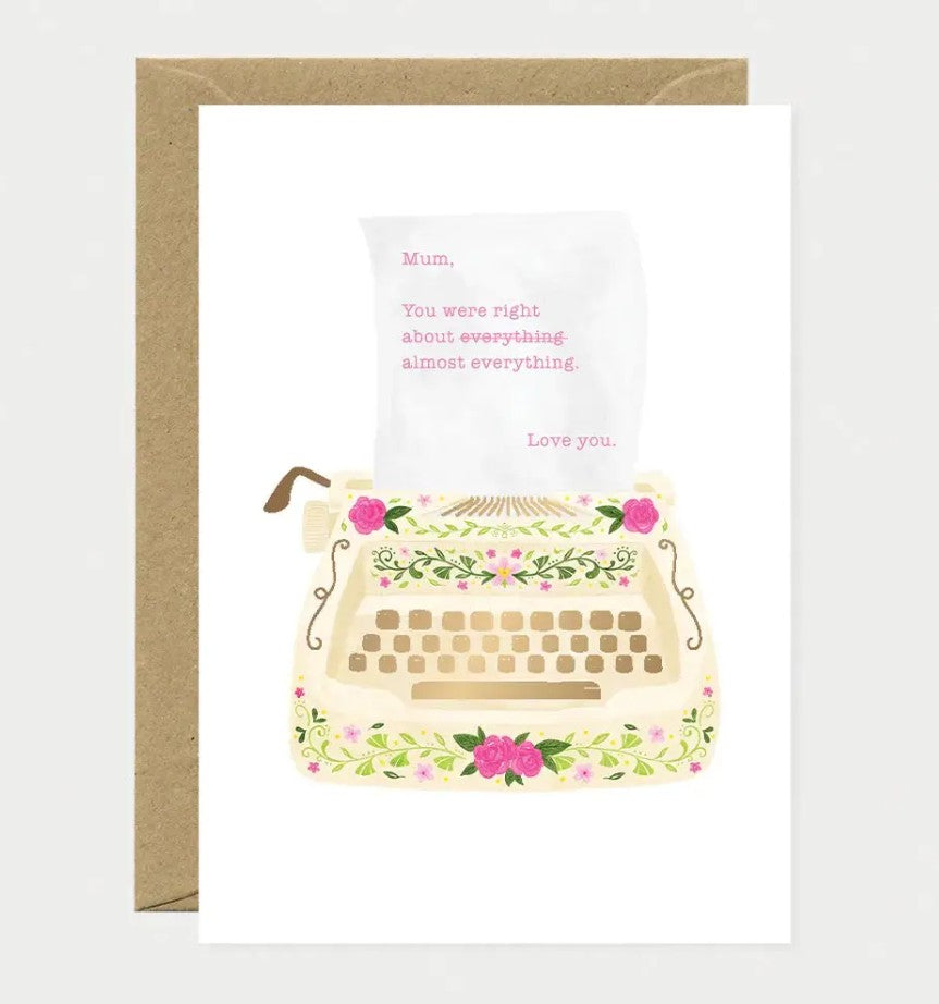 Carte A6 avec enveloppe - Mum, love you