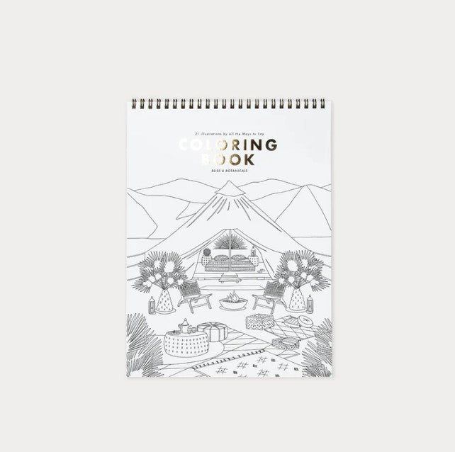 Livre de coloriage pour adulte - Bliss & Botanicals