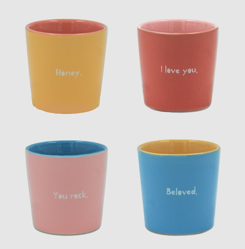 Set de 4 mugs Colorful affection