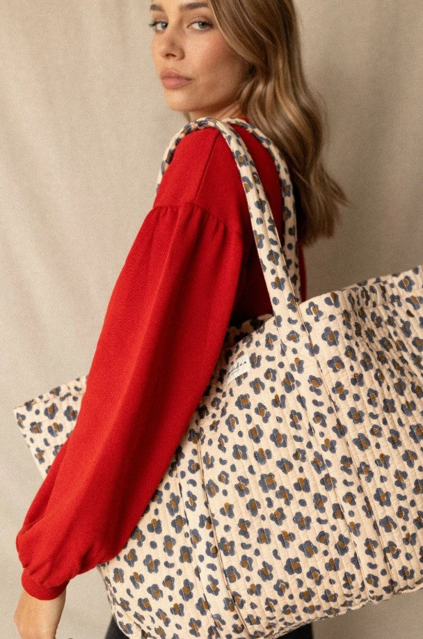 Cabas Samba - Léopard - Macadamia