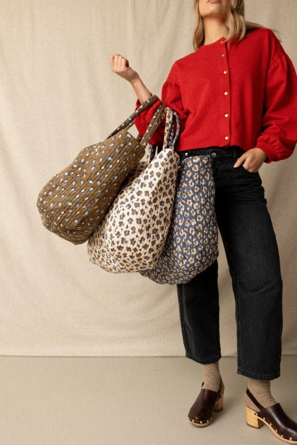Cabas Samba - Léopard - Tapenade
