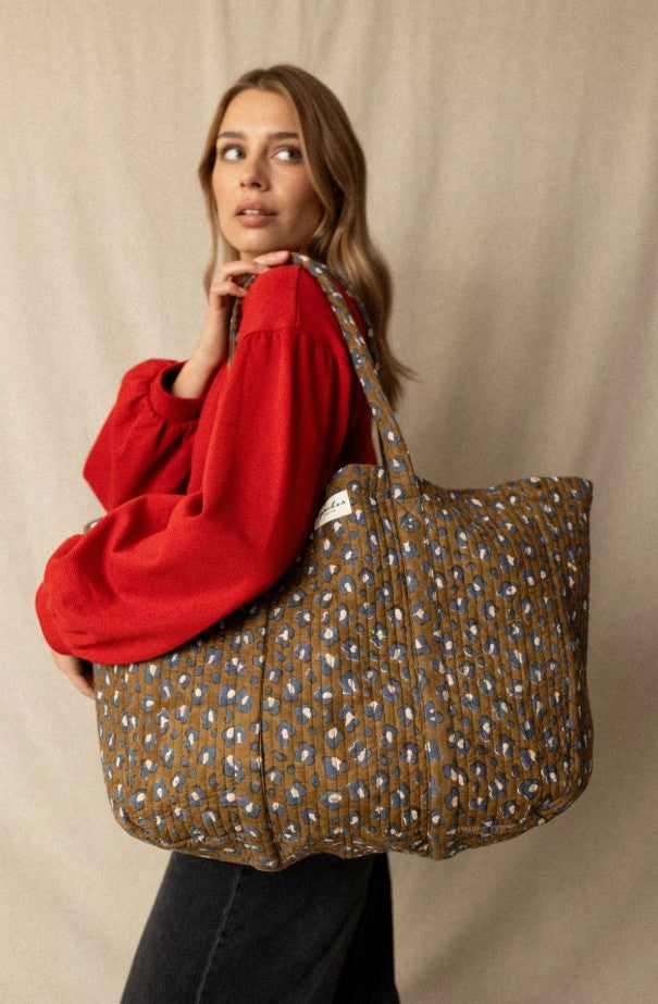 Cabas Samba - Léopard - Tapenade