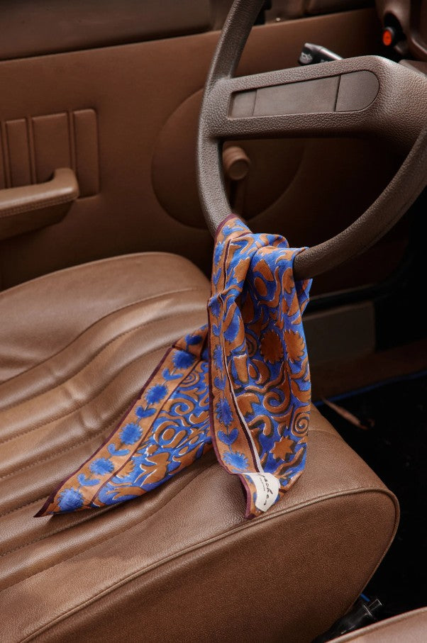 Small Foulard Dupitta - Wesun - True blue