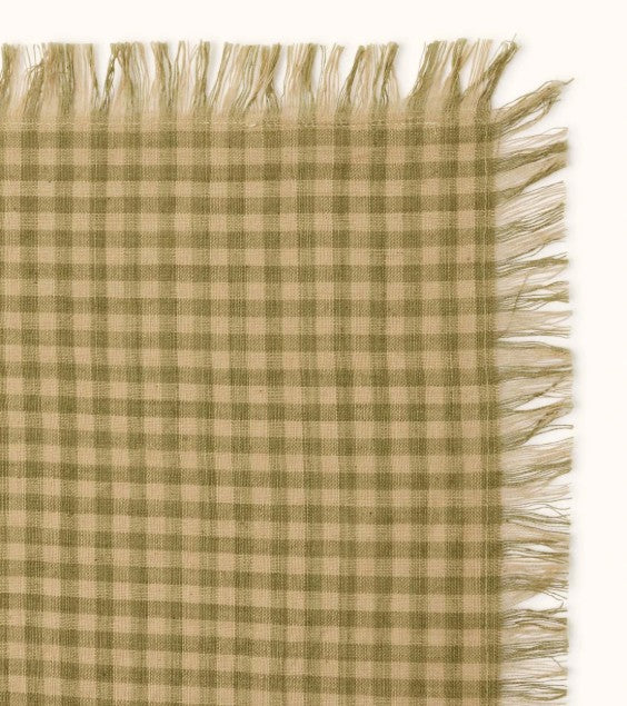 Small Foulard Fayara - Checkmate - Khaki
