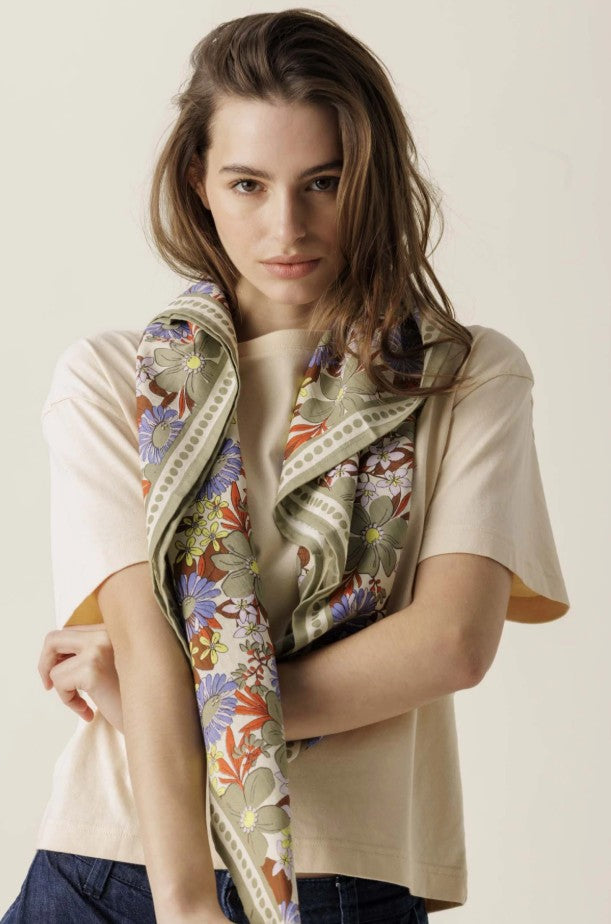 BIG Foulard Latika - Bouquet - Macadamia