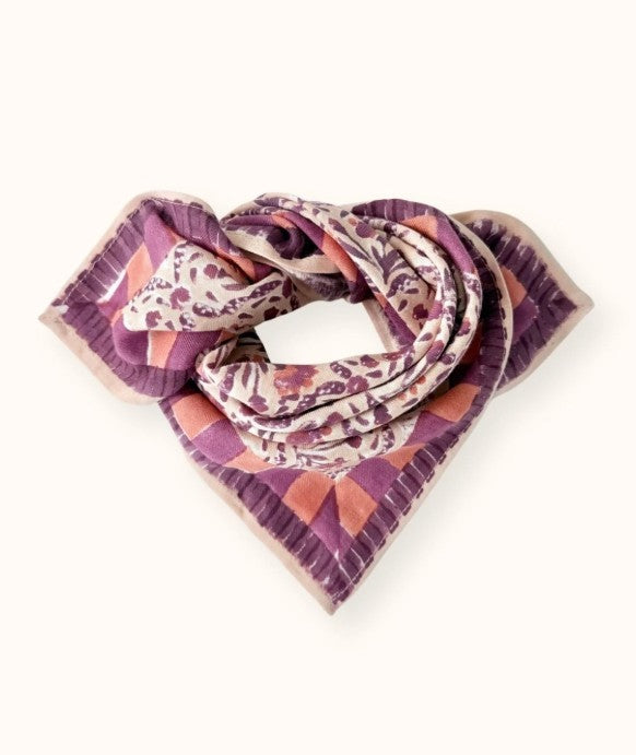 Small Foulard Manika - Cactus - Macadamia