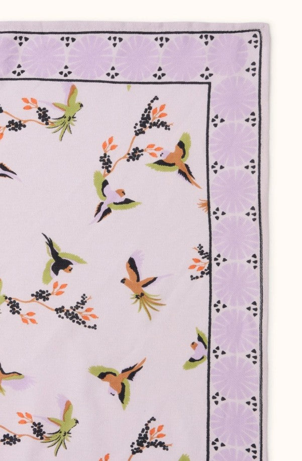 Small Foulard Manika - Cerisier - Lilas