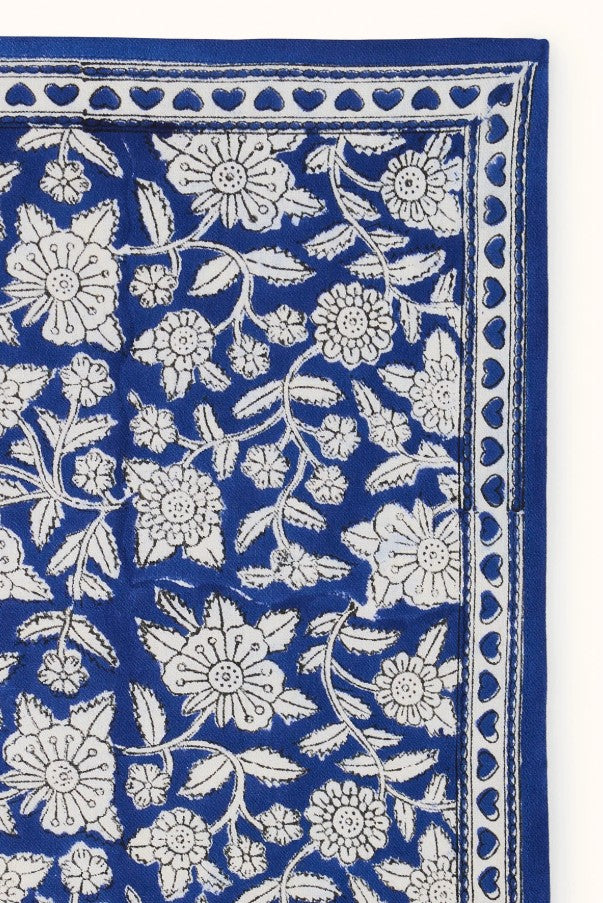 Small Foulard Manika - Coeur - Majorelle
