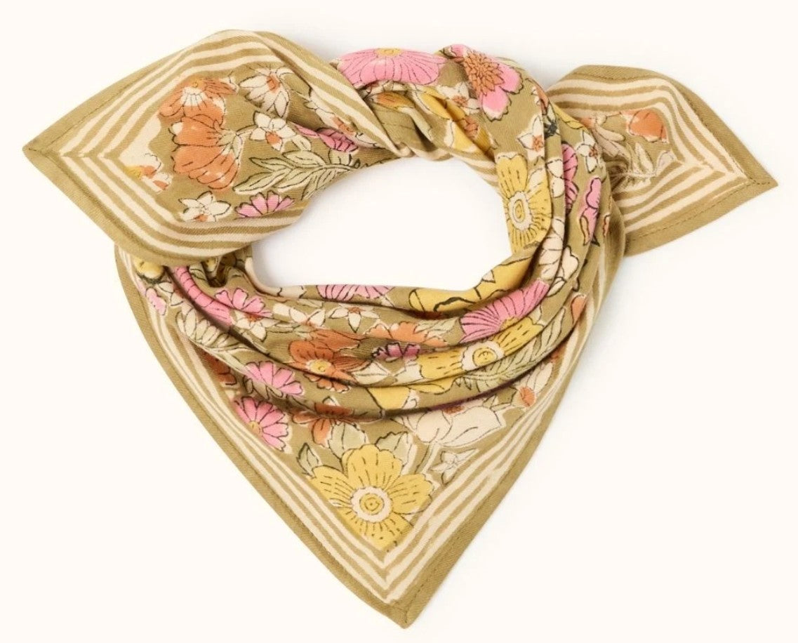 Small Foulard Manika - Joy - Tapenade
