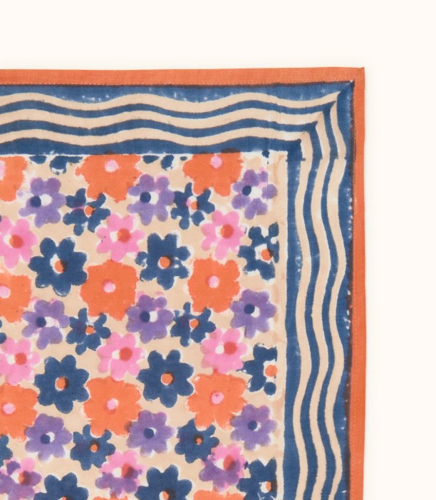 Small Foulard Manika - Paquerette - Macadamia