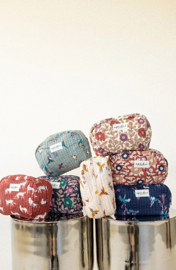 Petite Trousse Gaya - Coeur - Macadamia fire