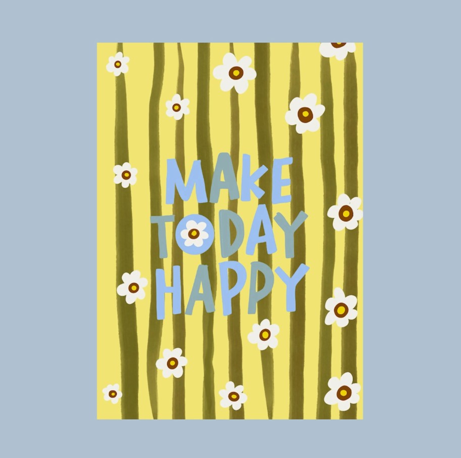 Carte postale - Make today happy