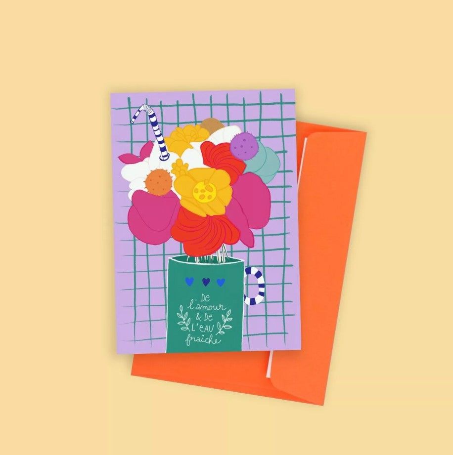 Carte postale - D'amour et d'eau fraîche