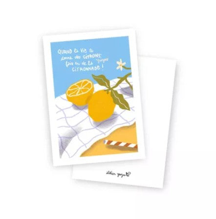 Carte postale - Citronnade