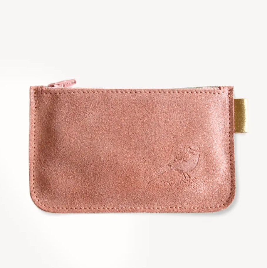 Porte monnaie pailletté - Rose coquillage