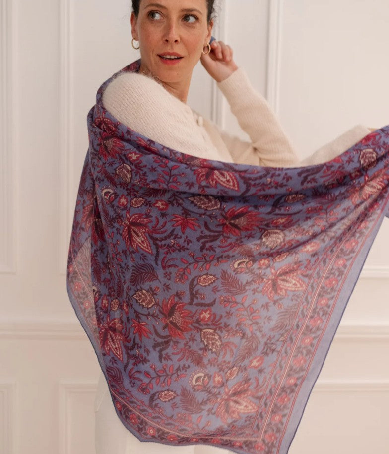Foulard en laine - Paisley - Cosmos