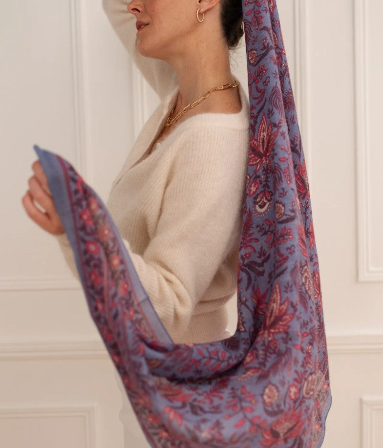 Foulard en laine - Paisley - Cosmos