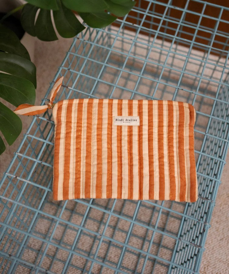 Pochette Ipad - Stripes - Cream