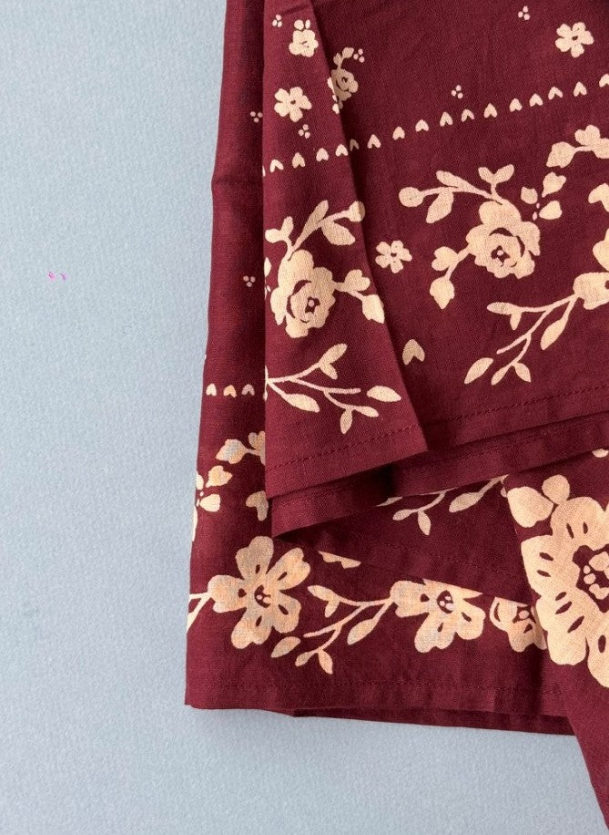 Foulard moyen Antonia - Prune
