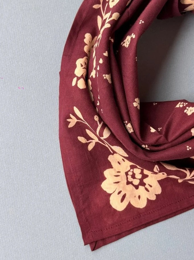 Foulard moyen Antonia - Prune