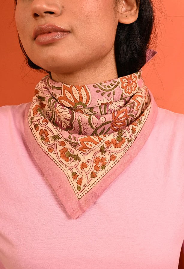 Petit foulard N°114 - Rose