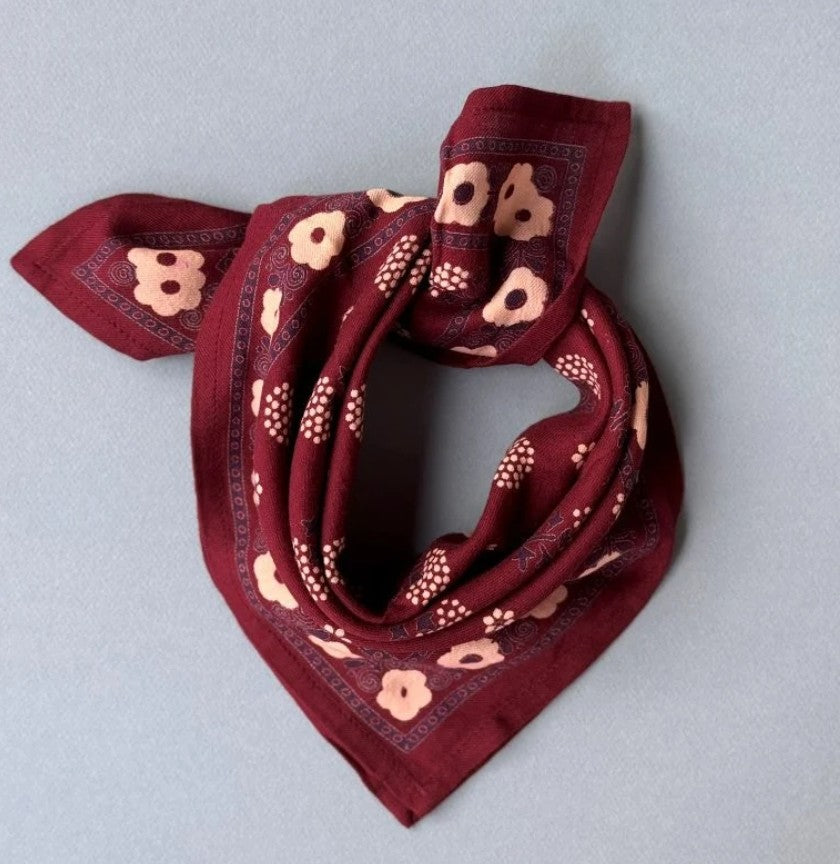 Petit foulard Anastase - Bordeaux