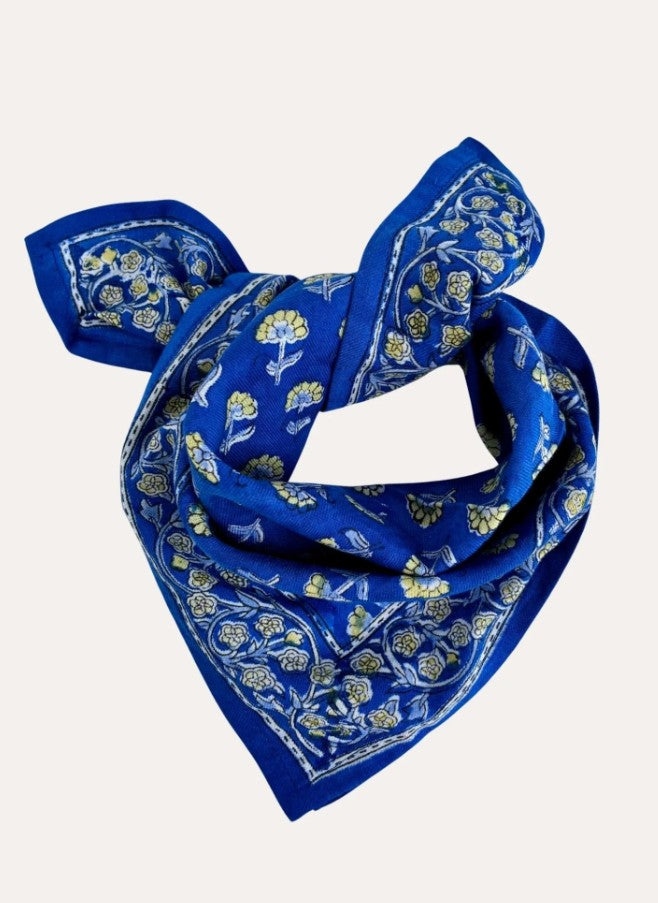 Petit foulard Séléné - Bleu