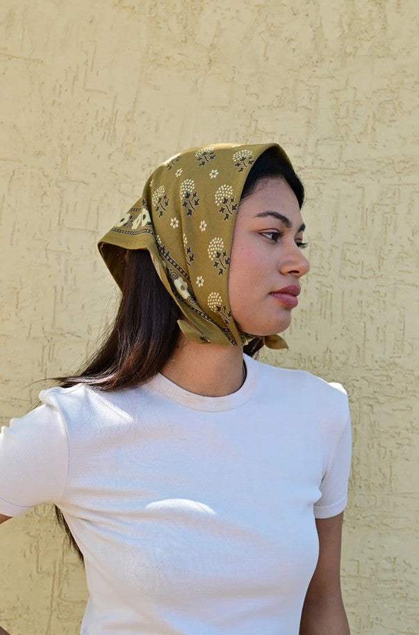 Petit foulard Anastase - Bistre