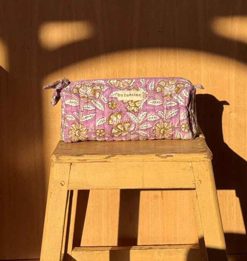 Trousse à crayons - Carthage - Lilas