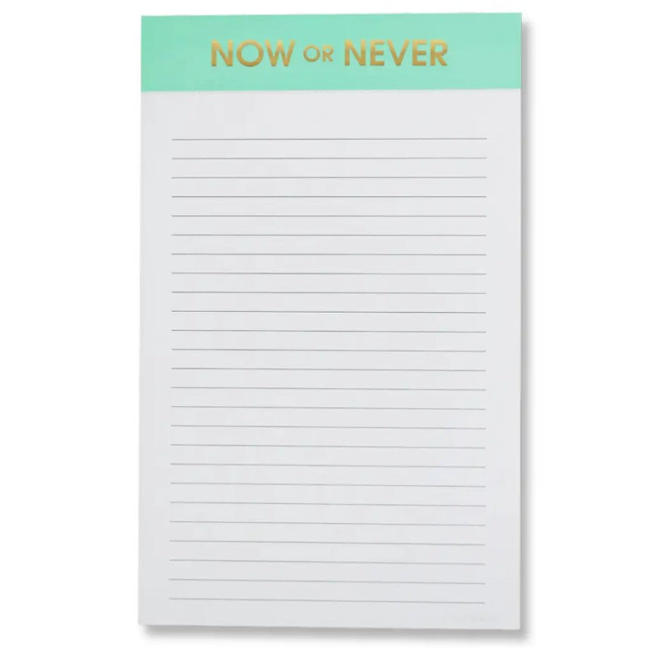 Bloc-notes ligné - Now or never