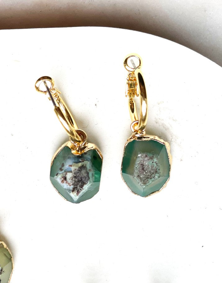 Boucle d'oreille - Aria - Vert