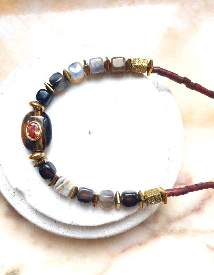 Collier - Amélie - Marron