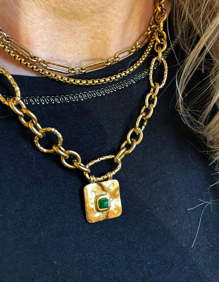 Collier - Ruby - vert